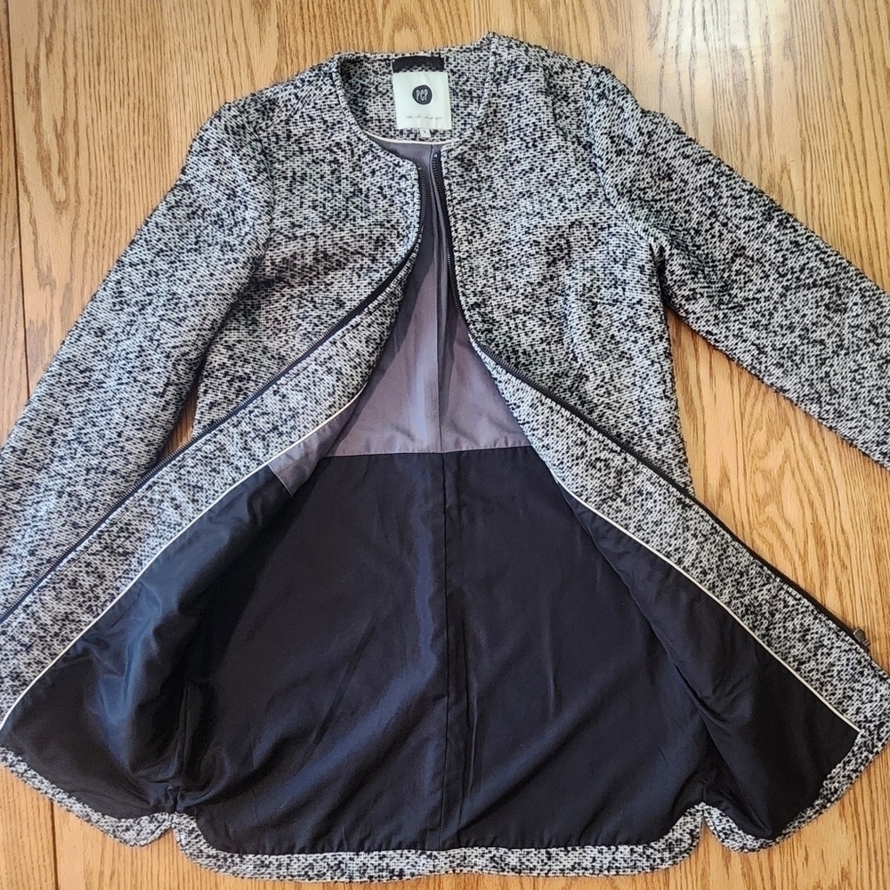 PEP Femme Jacket/Coat Long Length Womens Size Medium Soft Lining French - Picture 8 of 12